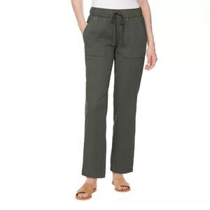 NWT BUFFALO DAVID BITTON Soft Tencel Pull-On Pants Women’s Size XL Forest Green